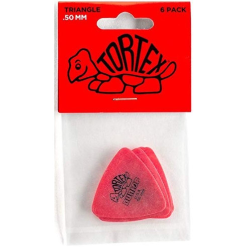 Pack 6 Púas Tortex Triangle 0,50mm