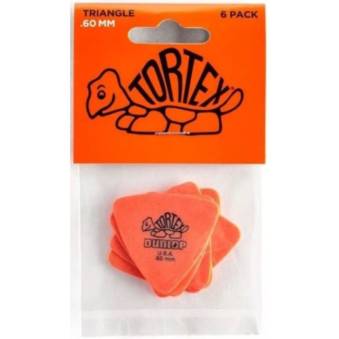 Pack 6 Púas Tortex Triangle 0,60mm