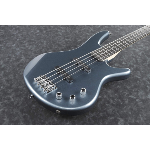 Bajo Eléctrico IBANEZ GSR180-BK con mástil GSR4, cuerpo de álamo, pastillas Dynamix y acabado en Baltic Blue Metallic.