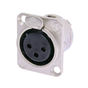 NC3FD-L-1 Conector XLR Chasis hembra
