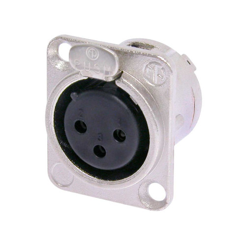 NC3FD-L-1 Conector XLR Chasis hembra 