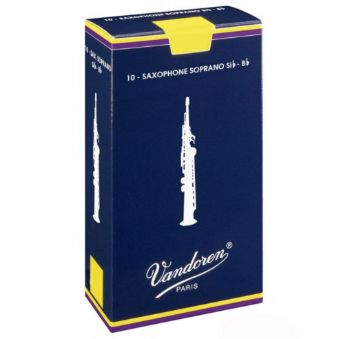 Caja 10 cañas Saxo Soprano Tradicional nº1 1/2 