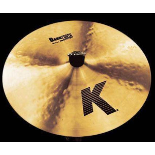 Plato Zildjian Crash 16" K Dark Medium Thin con tonos secos, oscuros y complejos de colores brillantes.