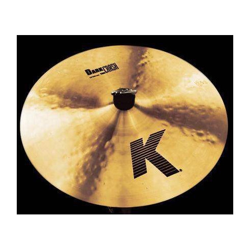 Plato Zildjian Crash 16" K Dark Medium Thin con tonos secos, oscuros y complejos de colores brillantes.