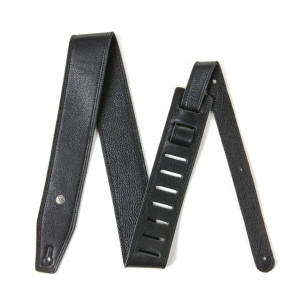 Correa para Guitarra o Bajo de Piel Bisonte Negra Dunlop BMF-14BK. 2