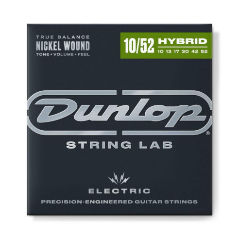 Juego de cuerdas para guitarra Eléctrica Dunlop Perfiomance+ Nickel Wound - Medium / Heavy Calibre 10-52.