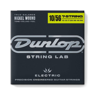 Juego para guitarra Eléctrica de 7 Cuerdas Dunlop Perfomance+ DEN1056 Nickel Wound - Light Calibre 10-56. 2