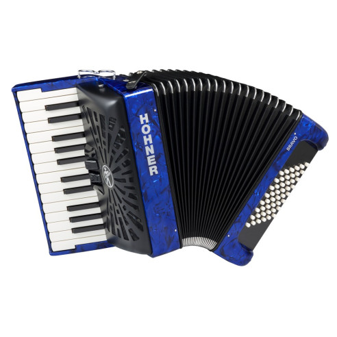 Bravo II 48 Azul A16542 Acordeón de piano Cromático 