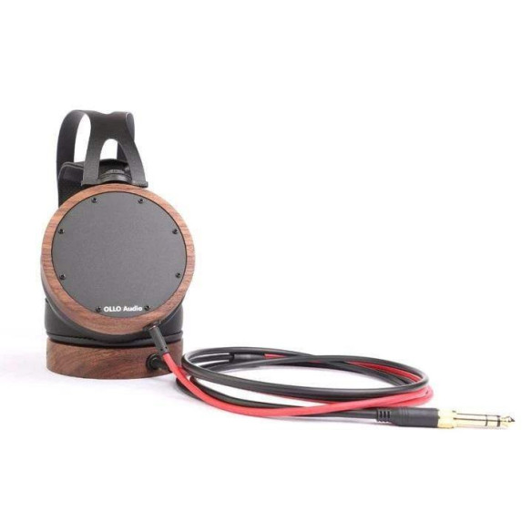Auriculares de estudio cerrados Ollo Audio S4R fabricados con madera de Nogal, acero inoxidable y piel sintética. Auriculares de estudio cerrados Ollo Audio S4R fabricados con madera de Nogal, acero inoxidable y piel sintética.