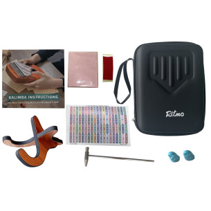 Ritmo KRI17BL Kalimba Caoba 17 Notas Azul