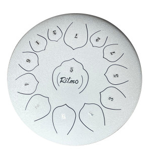 Ritmo TD12WH Tongue Drum 12" - 13 Notas Blanco