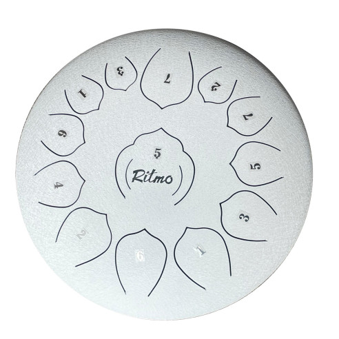 TD12WH Tongue Drum 12" - 13 Notas Blanco