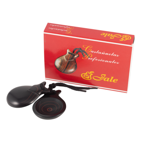 Castañuelas Fibra Negra Veta Roja nº6