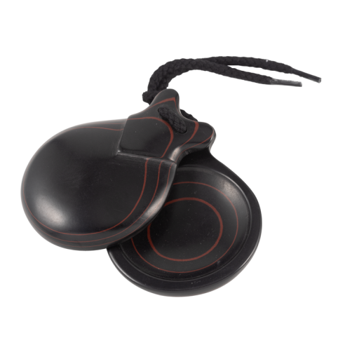 Castañuelas Fibra Negra Veta Roja nº8