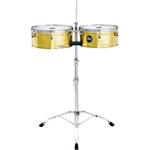Meinl LC1BRASS Timbales Luis Conte 14" y 15" con soporte