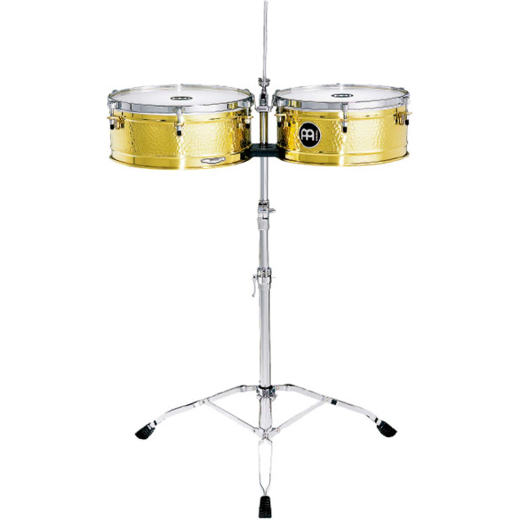 Meinl LC1BRASS Timbales Luis Conte 14" y 15" con soporte