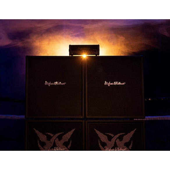 Cabezal H&K Black Spirit 200W con emulación de válvulas, 4 canales, opción de reducción de potencia y efectos.