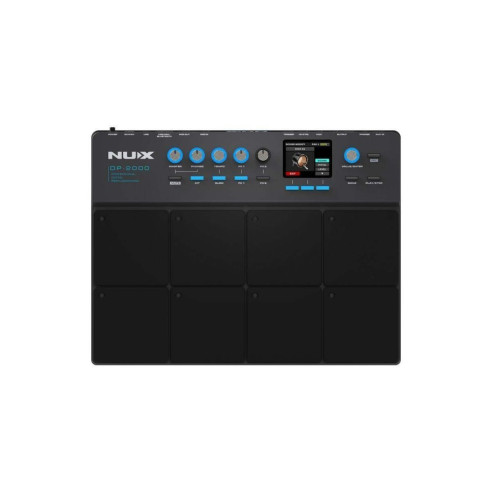 NUX DP-2000 Pad de Percusion Multipad de 8 Pads independientes con sensibilidad Banco de Sonidos de la Bateria DM-8