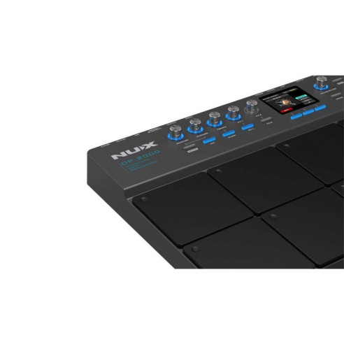 NUX DP-2000 Pad de Percusion Multipad de 8 Pads independientes con sensibilidad Banco de Sonidos de la Bateria DM-8