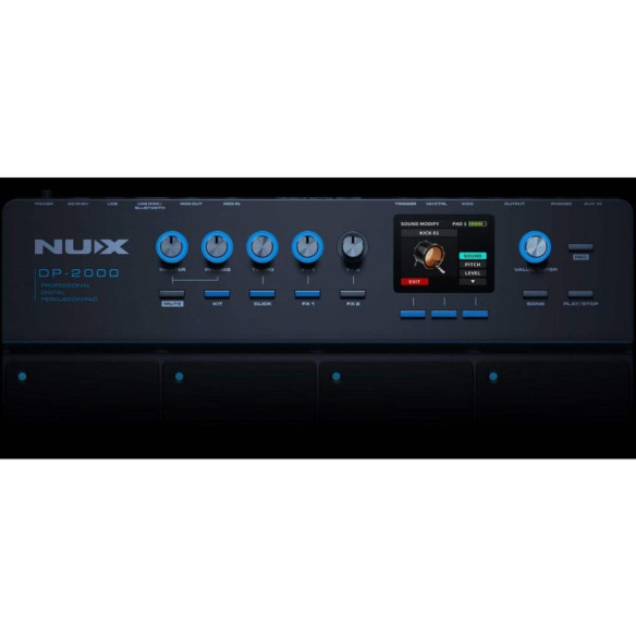 NUX DP-2000 Pad de Percusion Multipad de 8 Pads independientes con sensibilidad Banco de Sonidos de la Bateria DM-8 NUX DP-2000 Pad de Percusion Multipad de 8 Pads independientes con sensibilidad Banco de Sonidos de la Bateria DM-8
