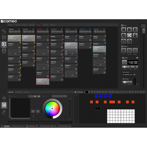 CAMEO ,DVC CUE Interfaz DMX programable de 1024 canales con teclado retroiluminado