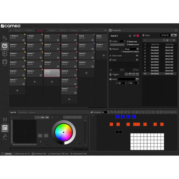CAMEO ,DVC CUE Interfaz DMX programable de 1024 canales con teclado retroiluminado CAMEO ,DVC CUE Interfaz DMX programable de 1024 canales con teclado retroiluminado