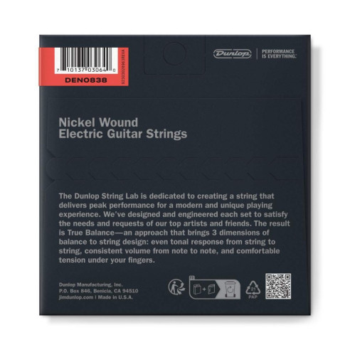 COMPRAR DEN0838 Juego Cuerdas Guitarra Eléctrica Nickel 8-38.