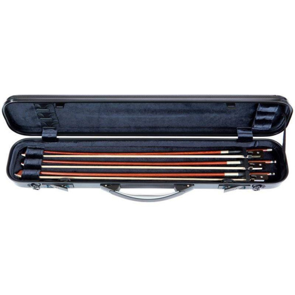 Estuche para 4 Arcos de Contrabajo Francés Bam Hightech 7002XL. Estuche para 4 Arcos de Contrabajo Francés Bam Hightech 7002XL.