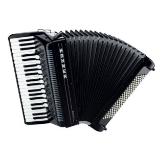 Amica IV Forte 96 Negro A4322 Acordeón de Piano Cromático
