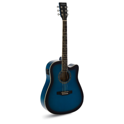 Tennessee Guitarra Acústica Dreadnought Azul Brillo 