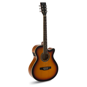 Admira Indiana Guitarra Acústica Mini Jumbo Sombreada Brillo