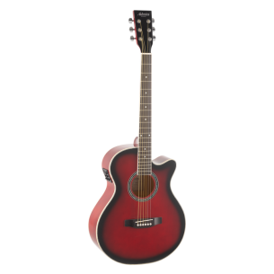 Admira Indiana Guitarra Acústica Mini Jumbo Rojo Brillo