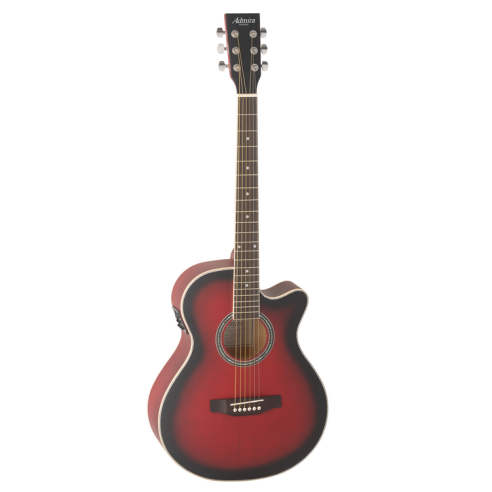 Indiana Guitarra Acústica Mini Jumbo Rojo Mate