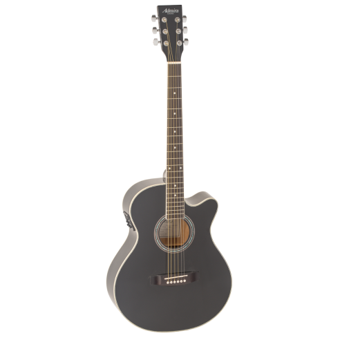 Indiana Guitarra Acústica Mini Jumbo Negro Brillo