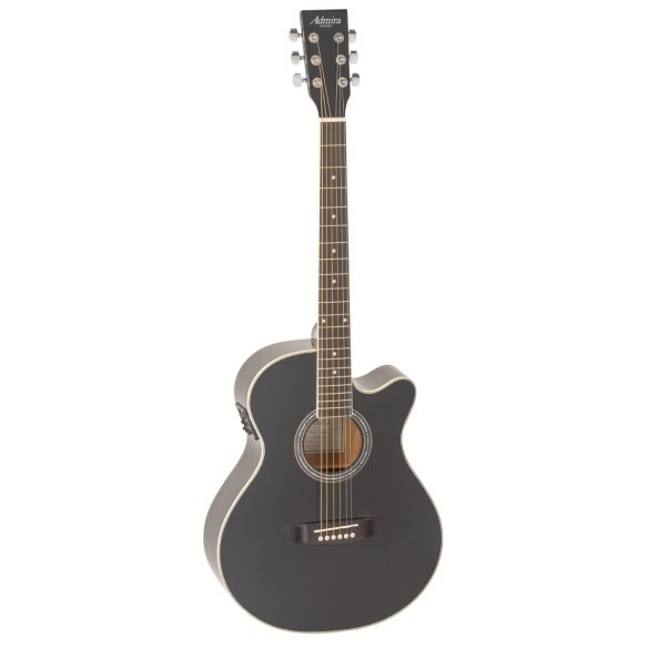 Admira Indiana Guitarra Acústica Mini Jumbo Negro Brillo