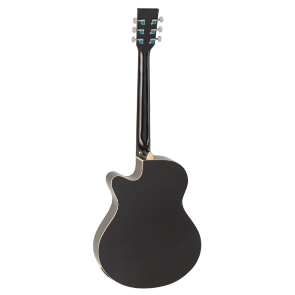 Admira Indiana Guitarra Acústica Mini Jumbo Negro Brillo