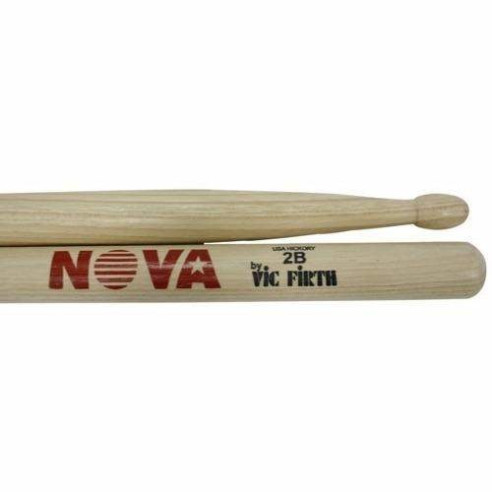 Baquetas Vic Firth NOVA 2B con punta de madera, para rock, Heavy rock, concierto.