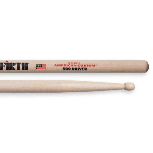 Baquetas Vic Firth SD2 Bolero American Custom Maple, Driver, con cabezal oval, la favorita para jazz.