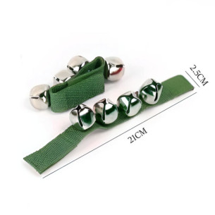 Muñequera Con Cascabeles Verde 33406