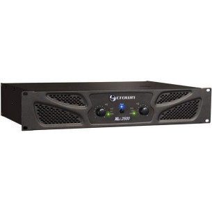 Etapa de potencia CROWN XLI2500 2x500W a 8 Ohms, 2x750W a 4 Ohms y 1500W Bridge a 8 Ohms.
