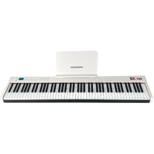 EKT88WH Piano Escenario con Batería Blanco