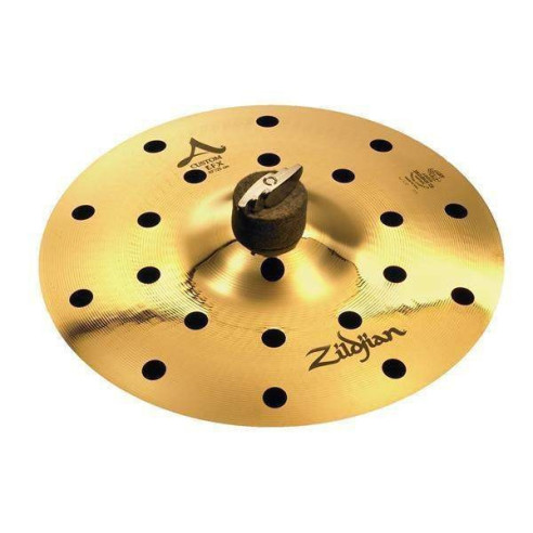 Plato Zildjian 10" A Custom EFX con un sonido de efecto de rápida respuesta e ideal para acentuaciones o marcas.