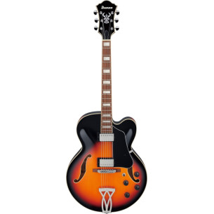 Guitarra eléctrica IBANEZ AF75-BS con tapa, aros y fondo de Tilo, Pastillas Classic Elite y acabado en Brown Sunburst.