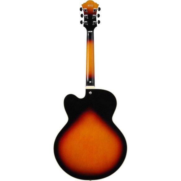 Guitarra eléctrica IBANEZ AF75-BS con tapa, aros y fondo de Tilo, Pastillas Classic Elite y acabado en Brown Sunburst.