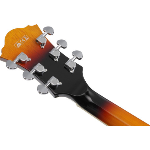 Guitarra eléctrica IBANEZ AF75-BS con tapa, aros y fondo de Tilo, Pastillas Classic Elite y acabado en Brown Sunburst.