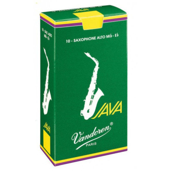 Caja 5 cañas Saxo Tenor Java Verde nº3  Caja 5 cañas Saxo Tenor Java Verde nº3