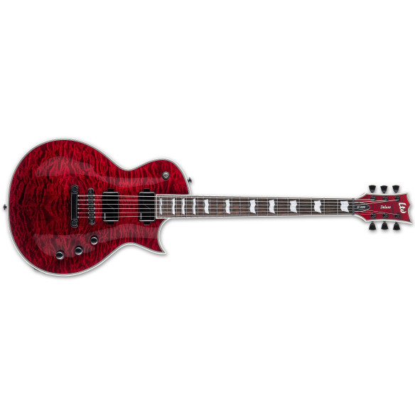 LTD EC-1000QM SEE THRU BLACK CHERRY FLUENCE Guitarra Eléctrica