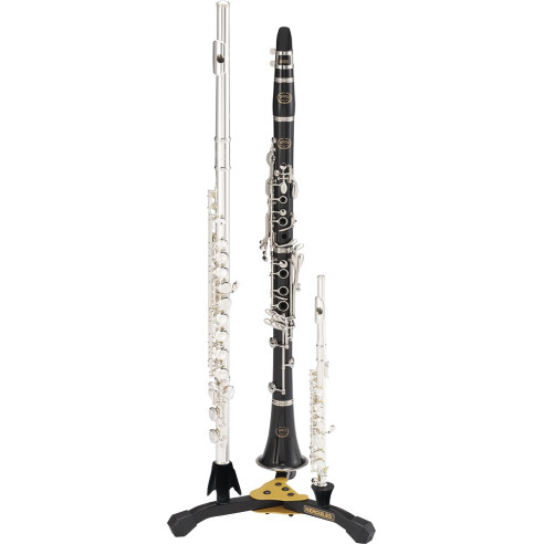 HERCULES DS-543B Soporte Flautín2 Clarinetes/Flauta