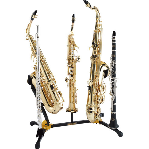 HERCULES Soporte 2 Saxos2 FlautasSoprano DS-538B