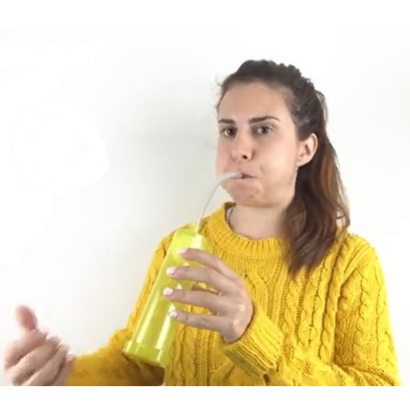 Ejercitador de Respiración Original Breath Builder OBB-YW Amarillo